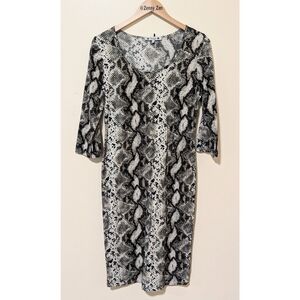 Wilde Snake Skin Color Body Con Dress | Size XL